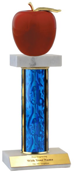 Outstanding Teacher Deluxe Double Marble Trophy