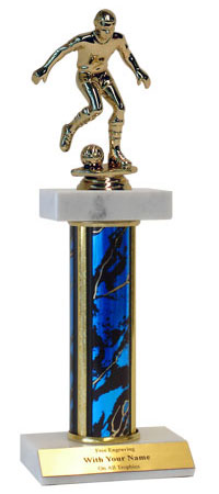 Soccer Deluxe Double Marble Trophy
