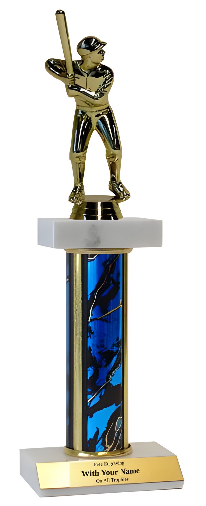 Baseball Deluxe Double Marble Trophy
