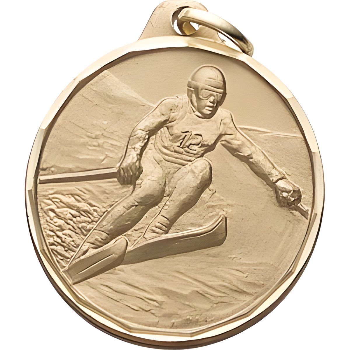 Female Downhill Skiing 1 1/4" E-Series Medals