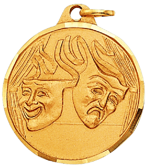 1 1/4" Drama Medal
