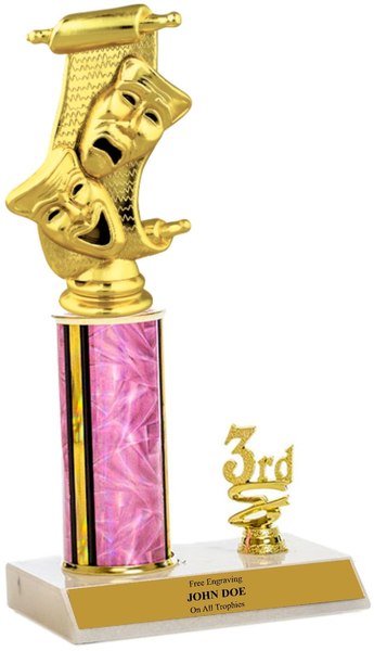 Drama 1st, 2nd and 3rd Place Trophy