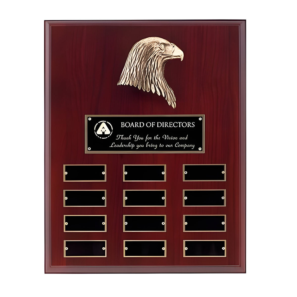 12 Plate Name Plaque with Eagle
