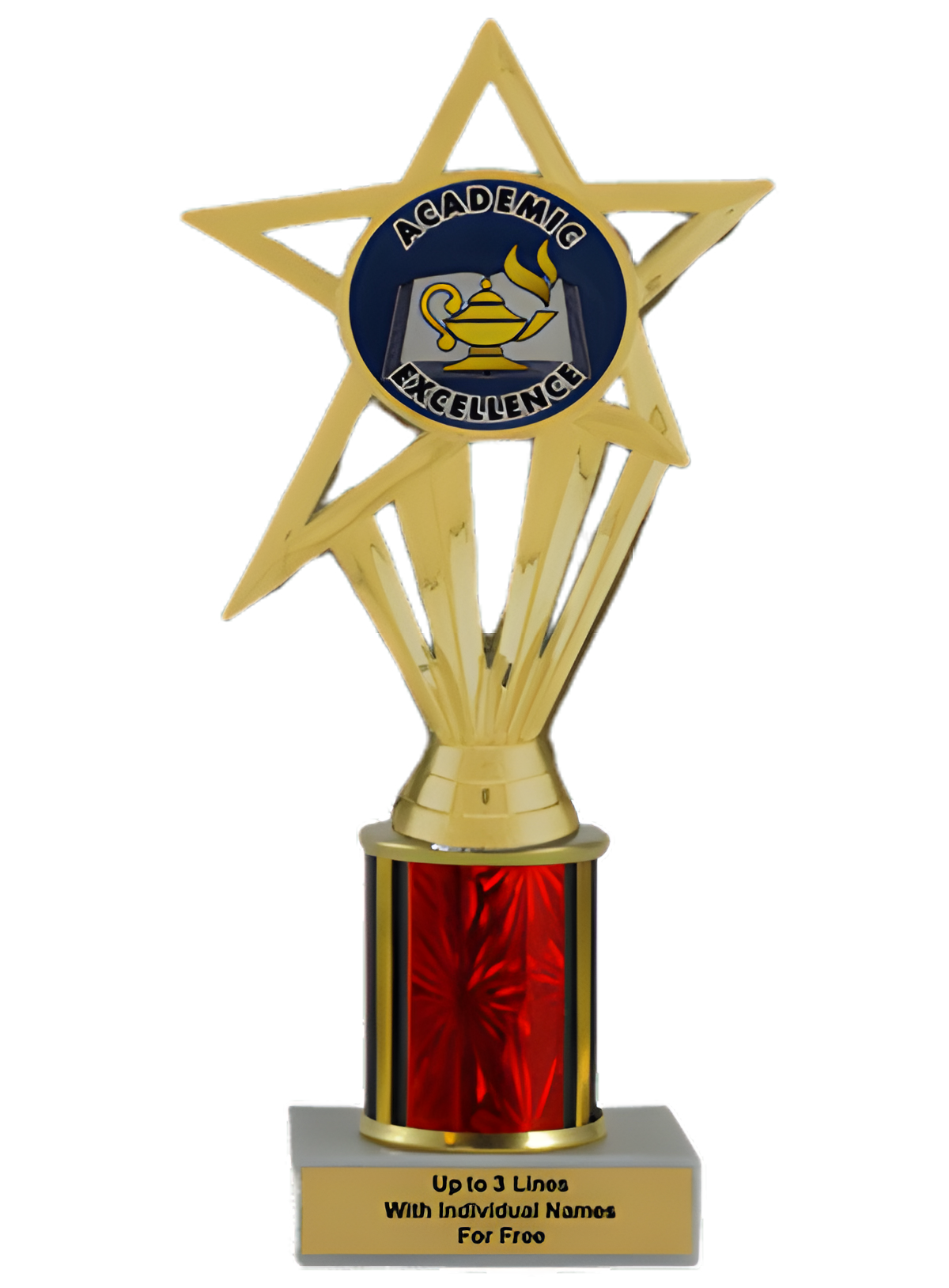 Budget Academic Excellence Column Insert Trophy
