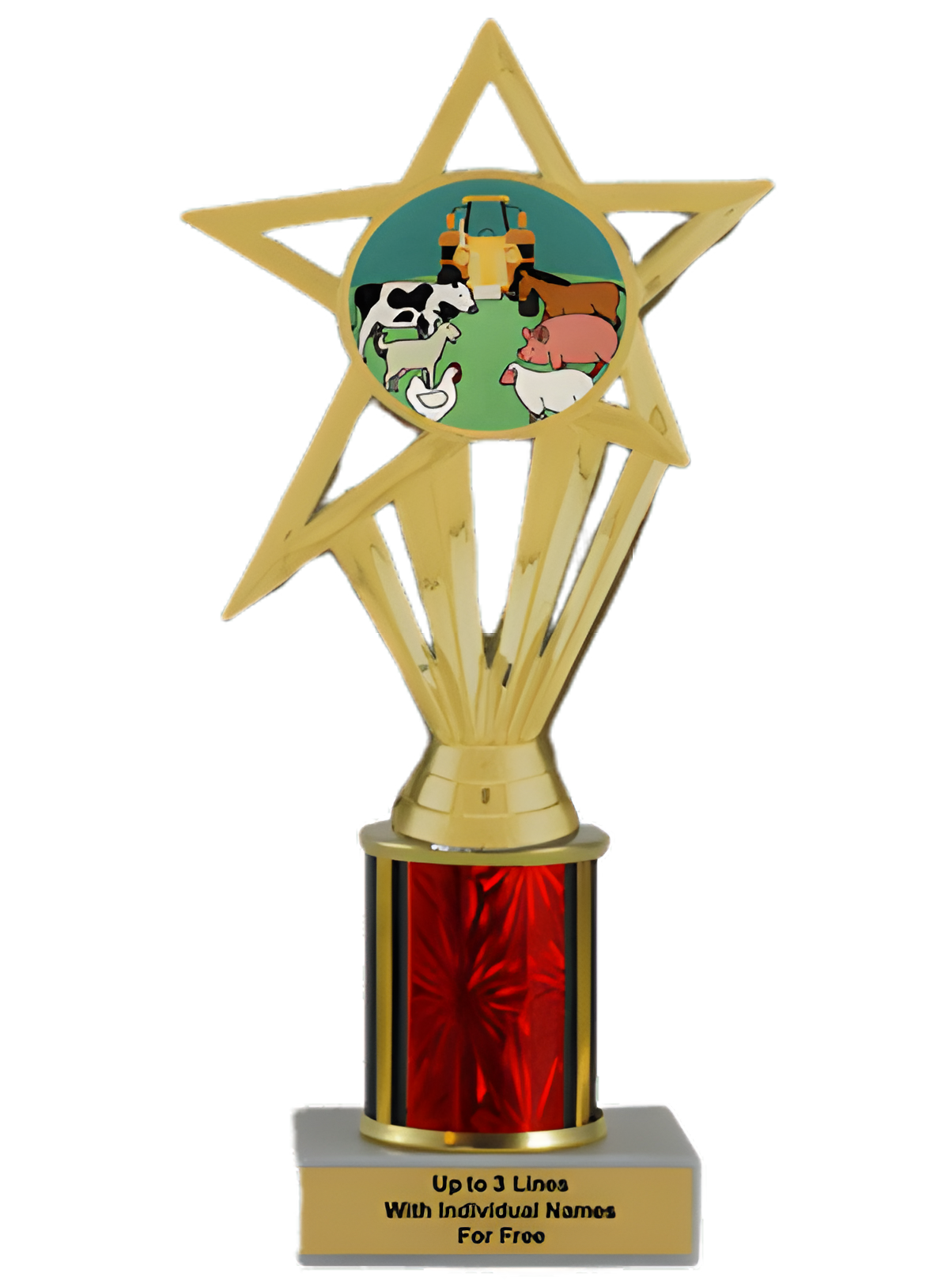 Budget County Fair Column Insert Trophy