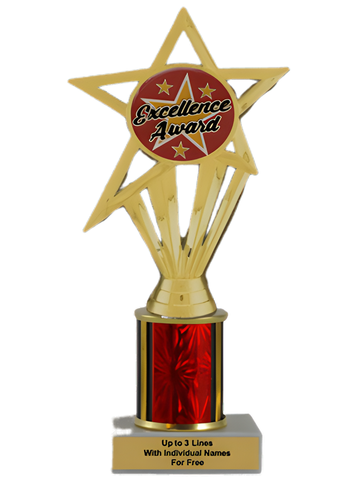 Budget Excellence Column Insert Trophy