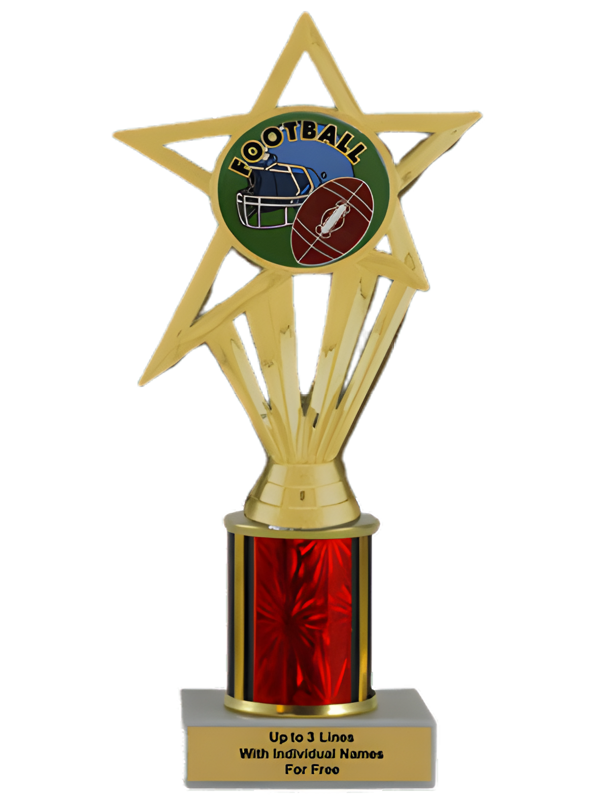 Budget Football Column Insert Trophy