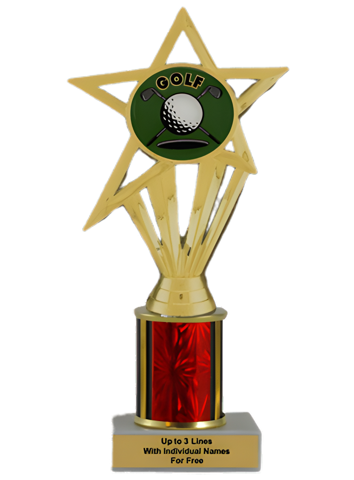 Budget Golf Column Insert Trophy