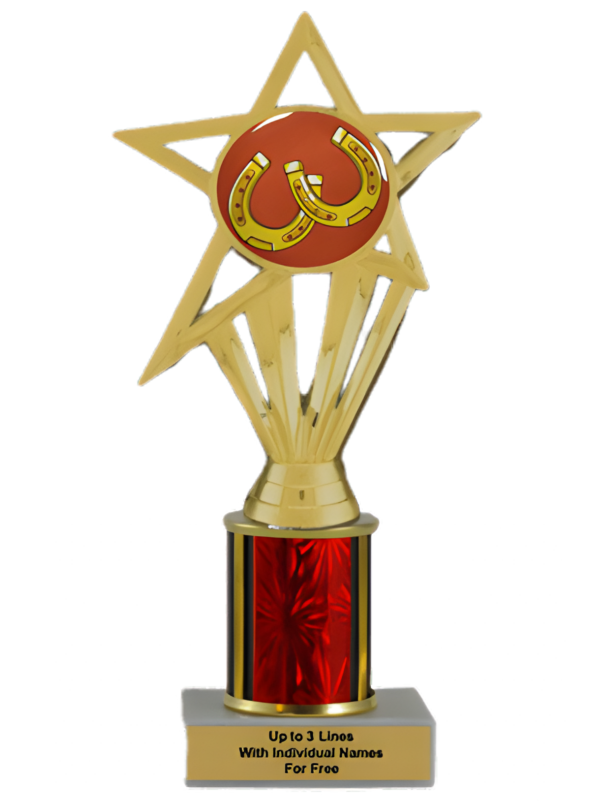 Budget Horseshoes Column Insert Trophy