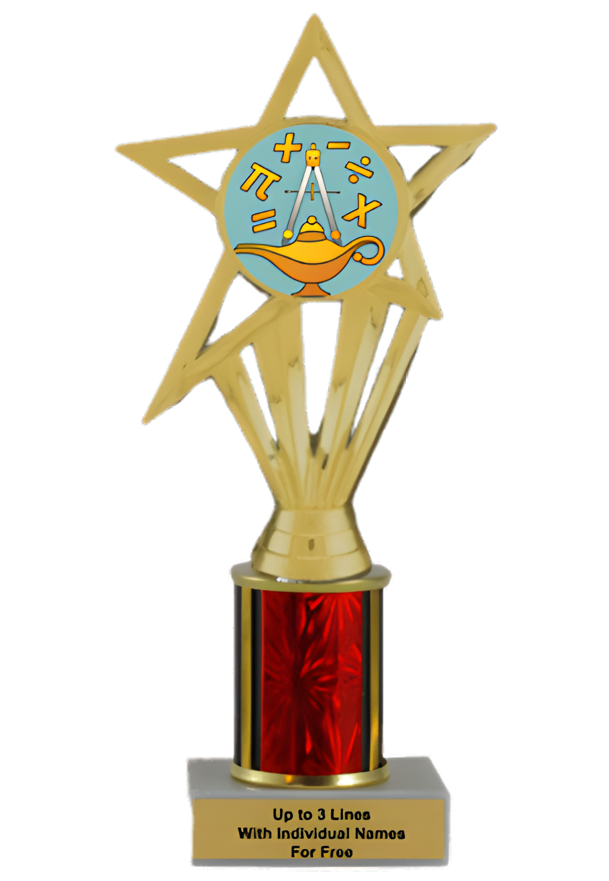 Budget Math Column Insert Trophy