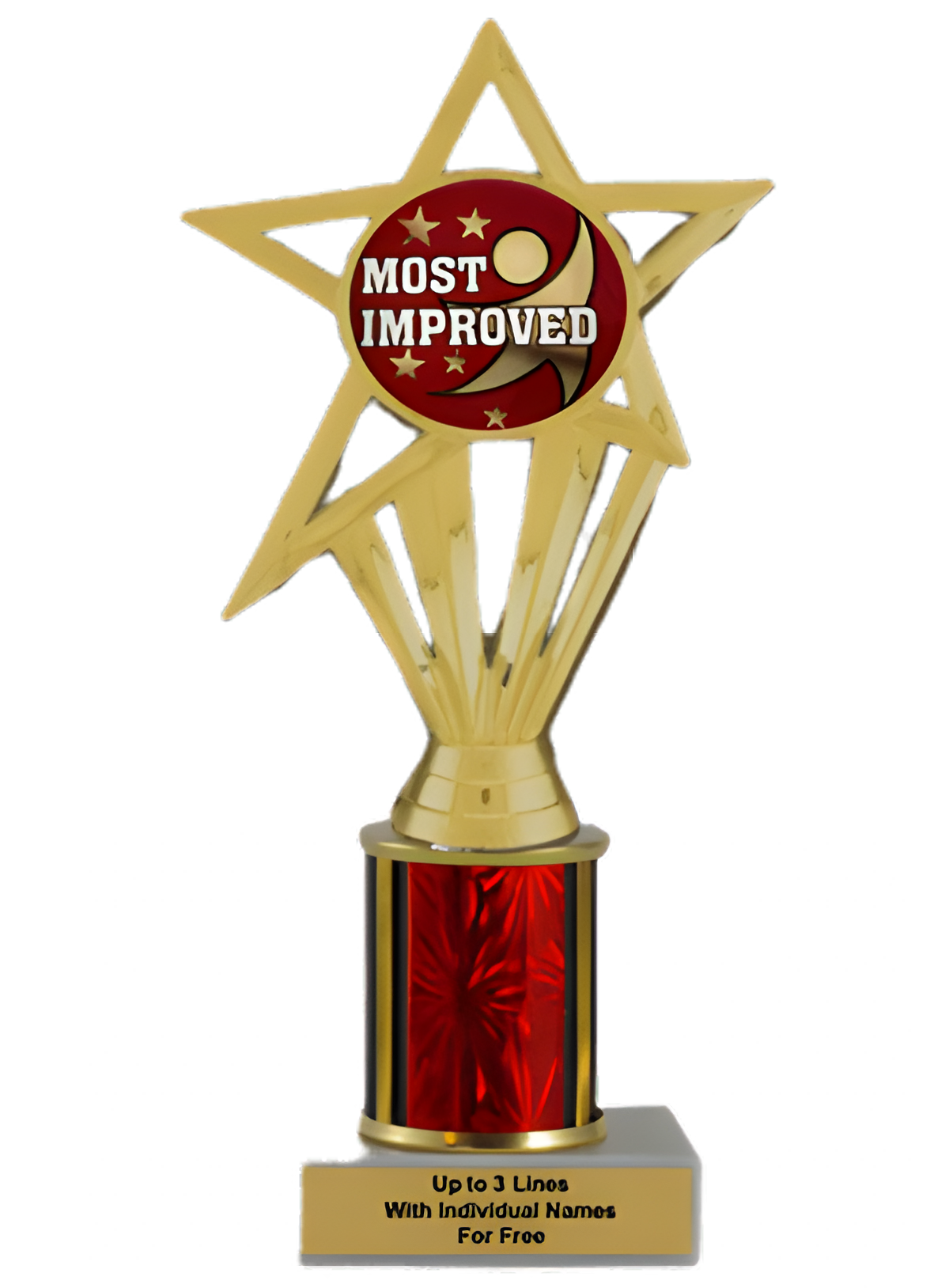 Budget Most Improved Column Insert Trophy
