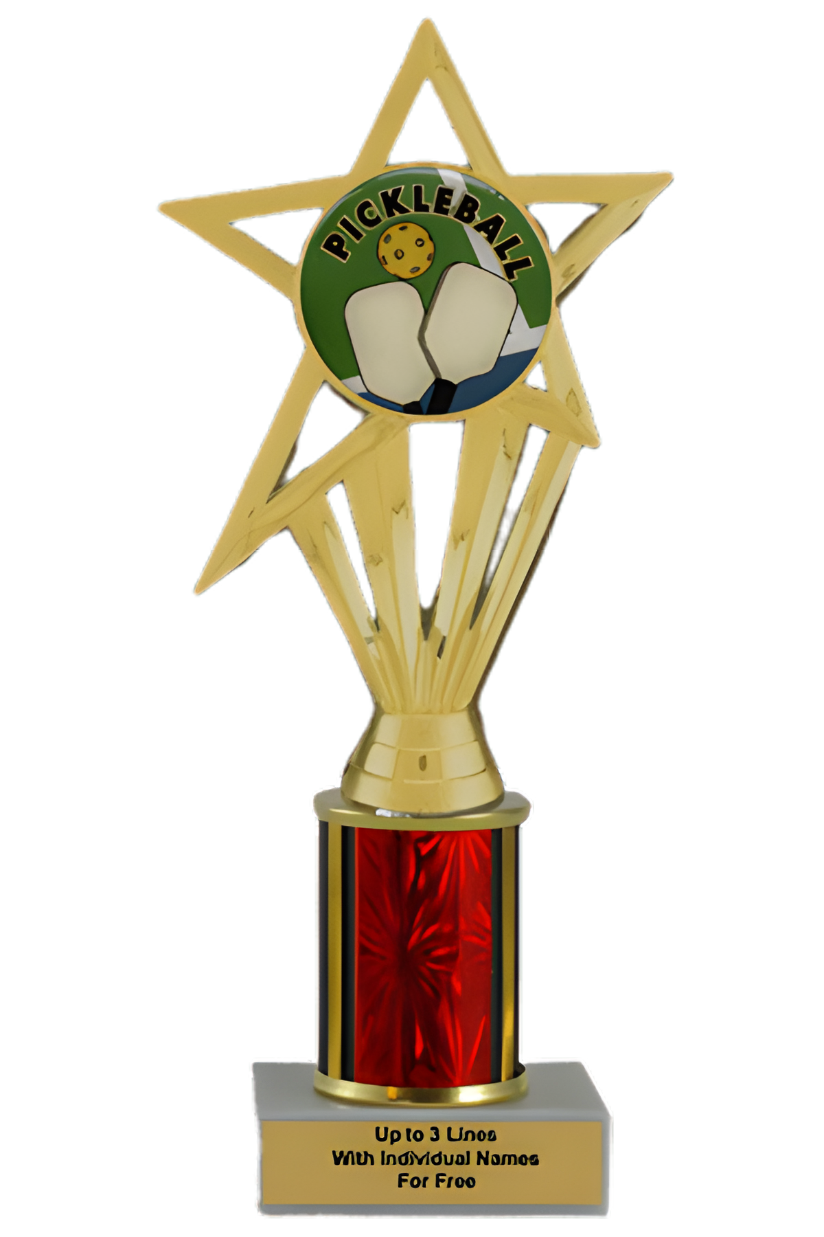 Budget Pickleball Column Insert Trophy