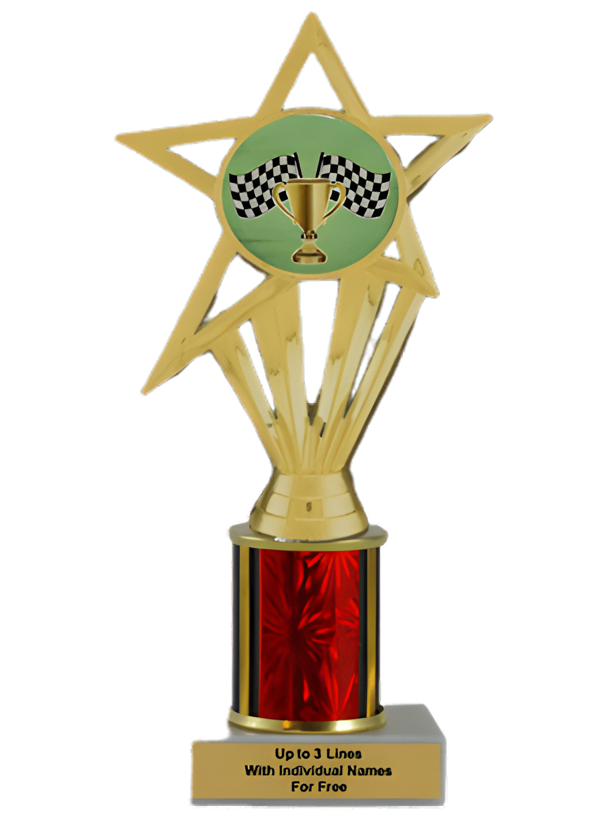 Budget Racing Column Insert Trophy