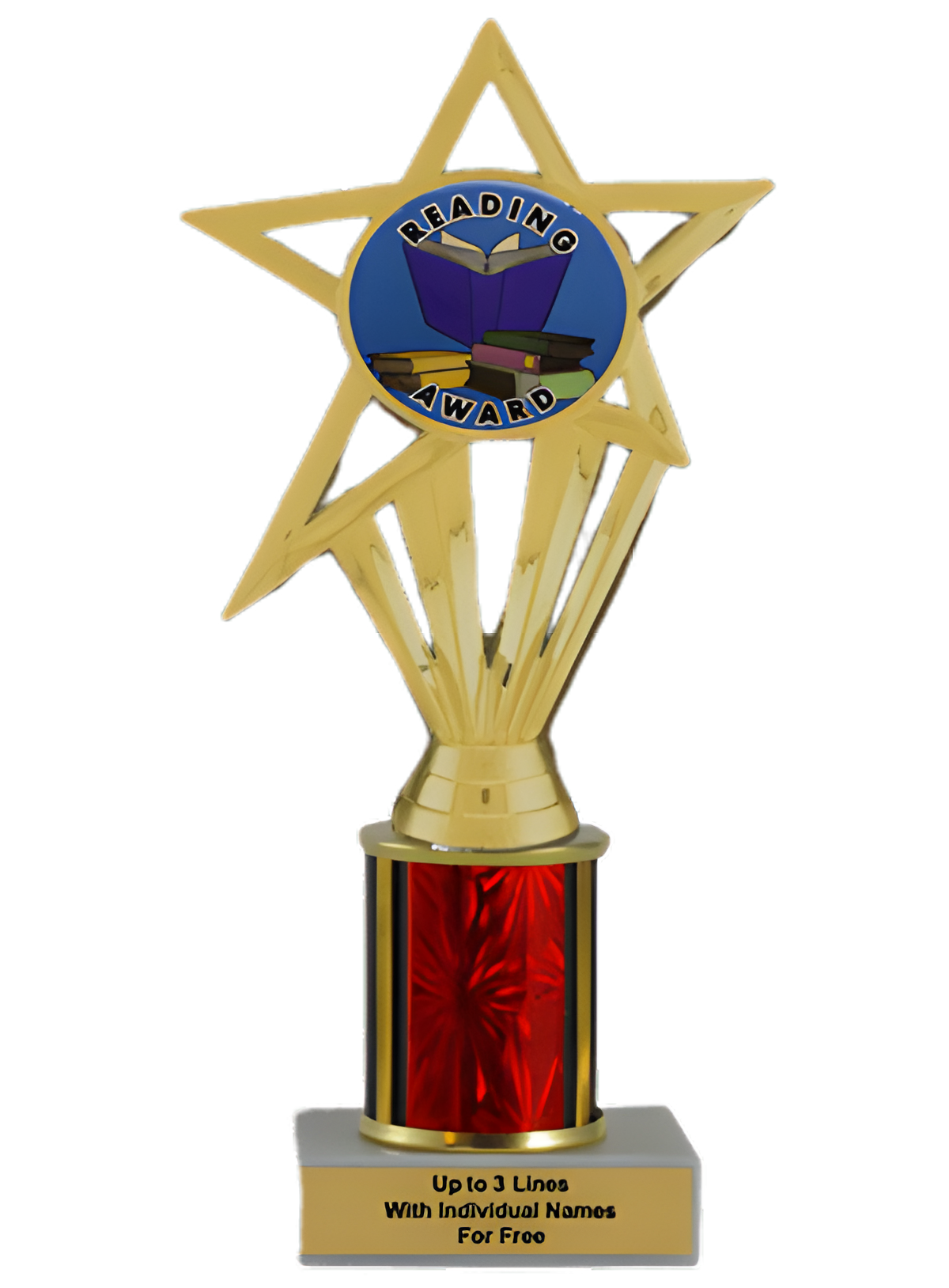 Budget Reading Column Insert Trophy