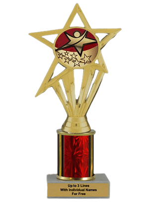 Budget Rising Star Column Insert Trophy