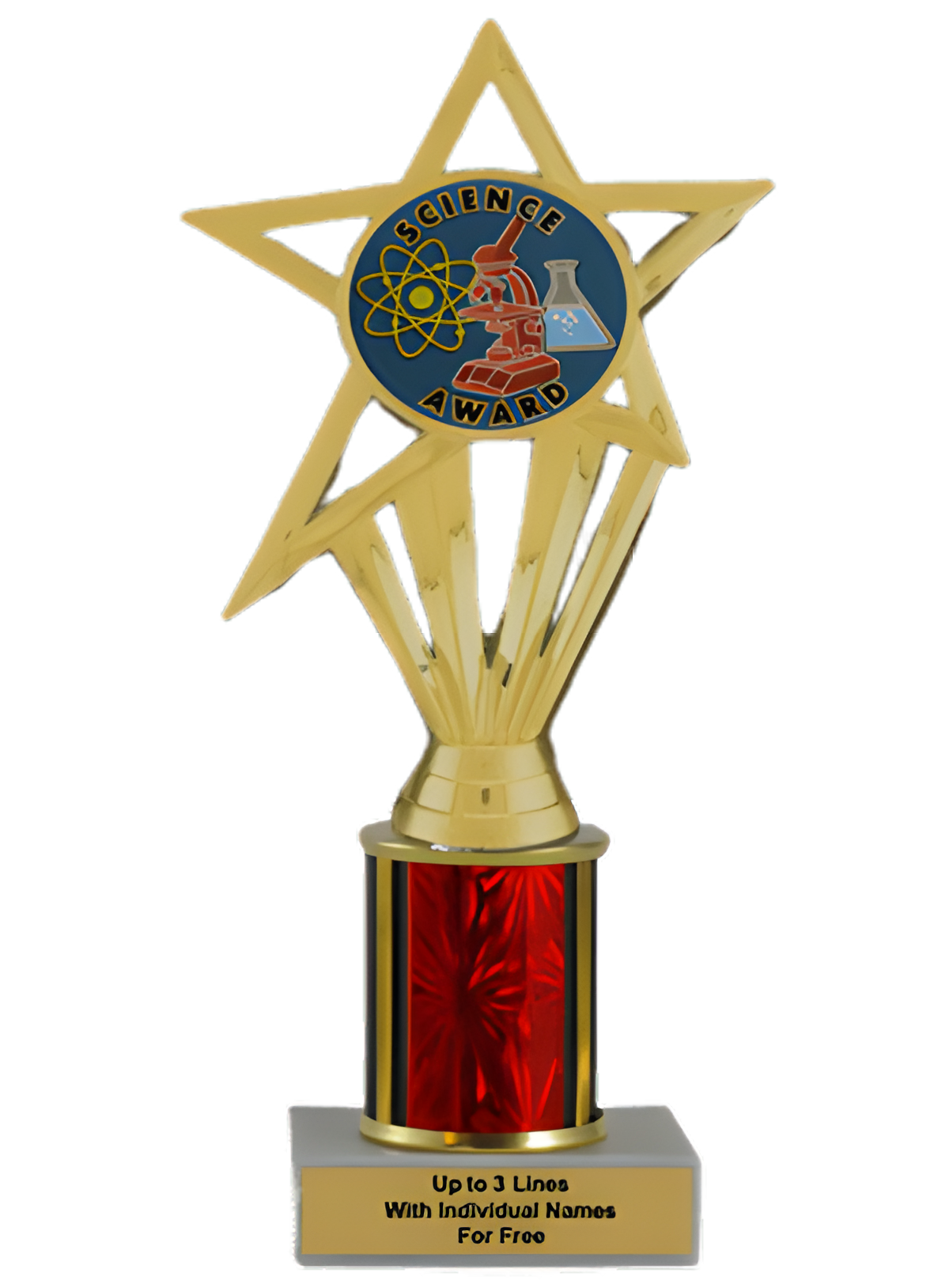 Budget Science Column Insert Trophy