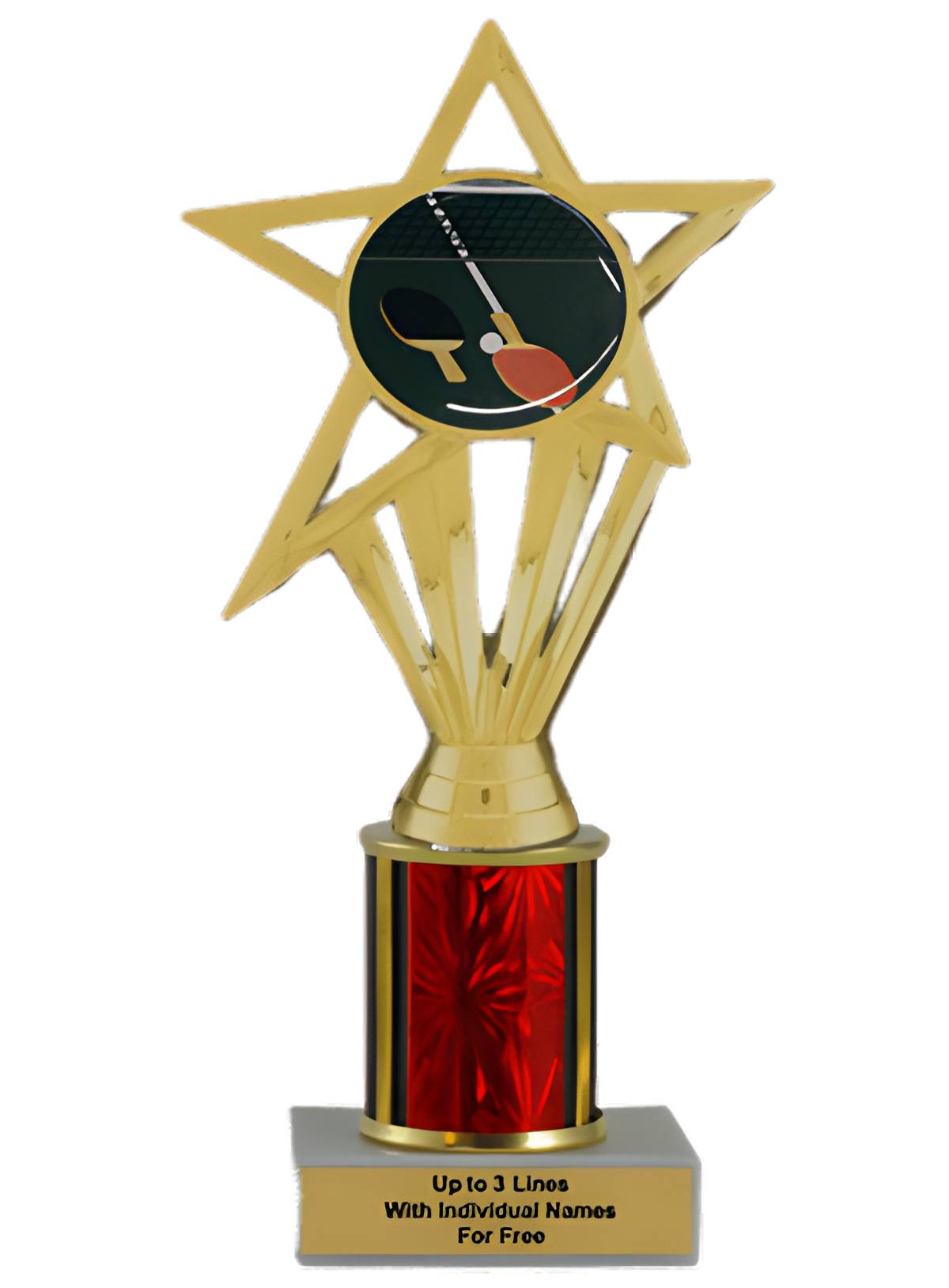 Budget Table Tennis Column Insert Trophy