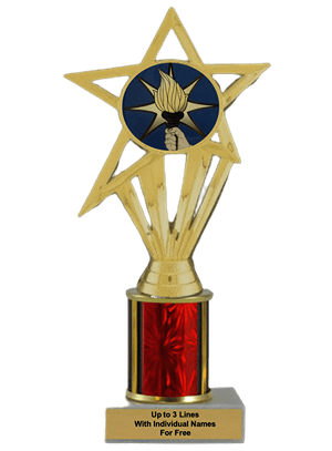Budget Torch Column Insert Trophy