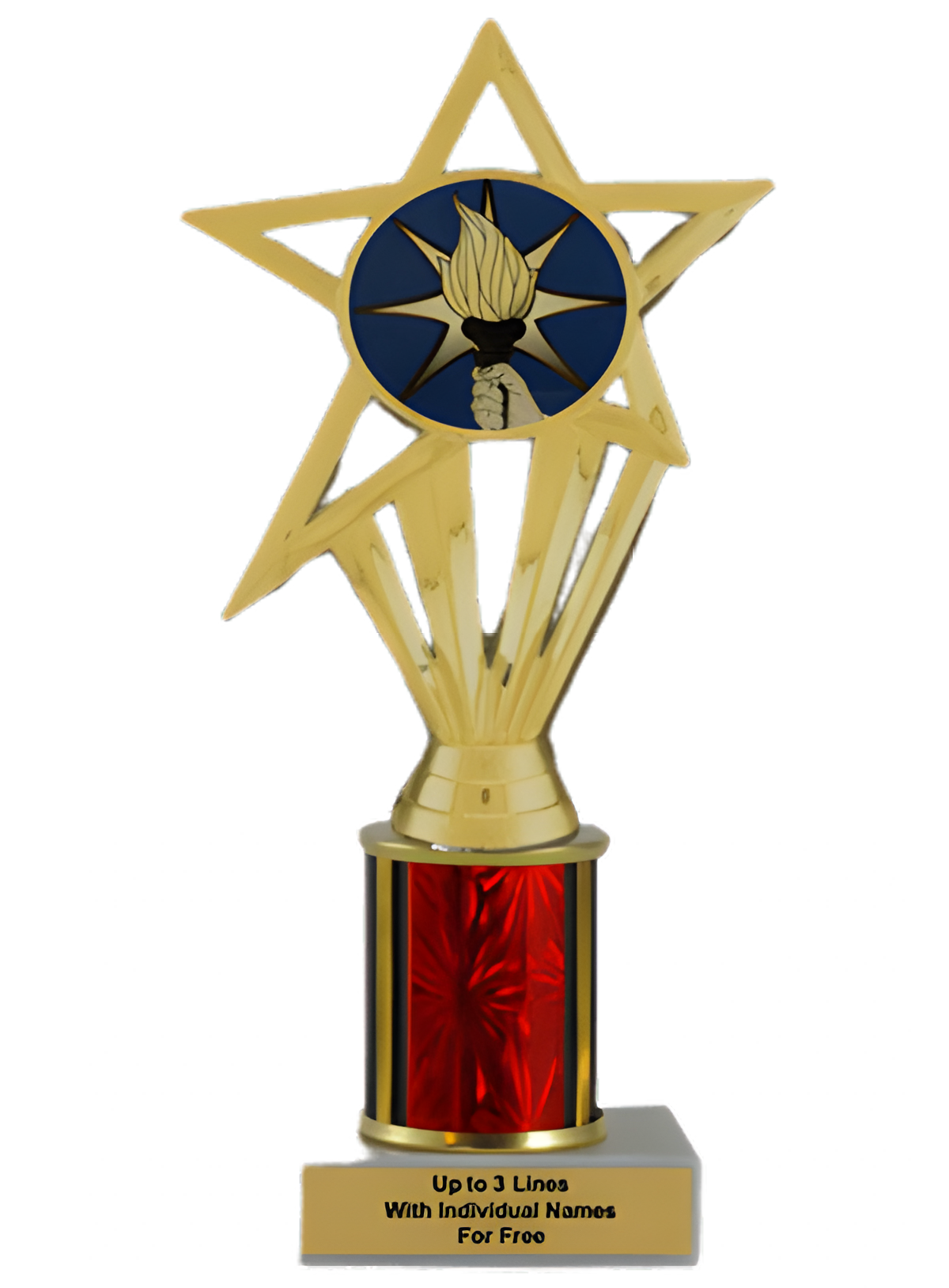 Budget Torch Column Insert Trophy