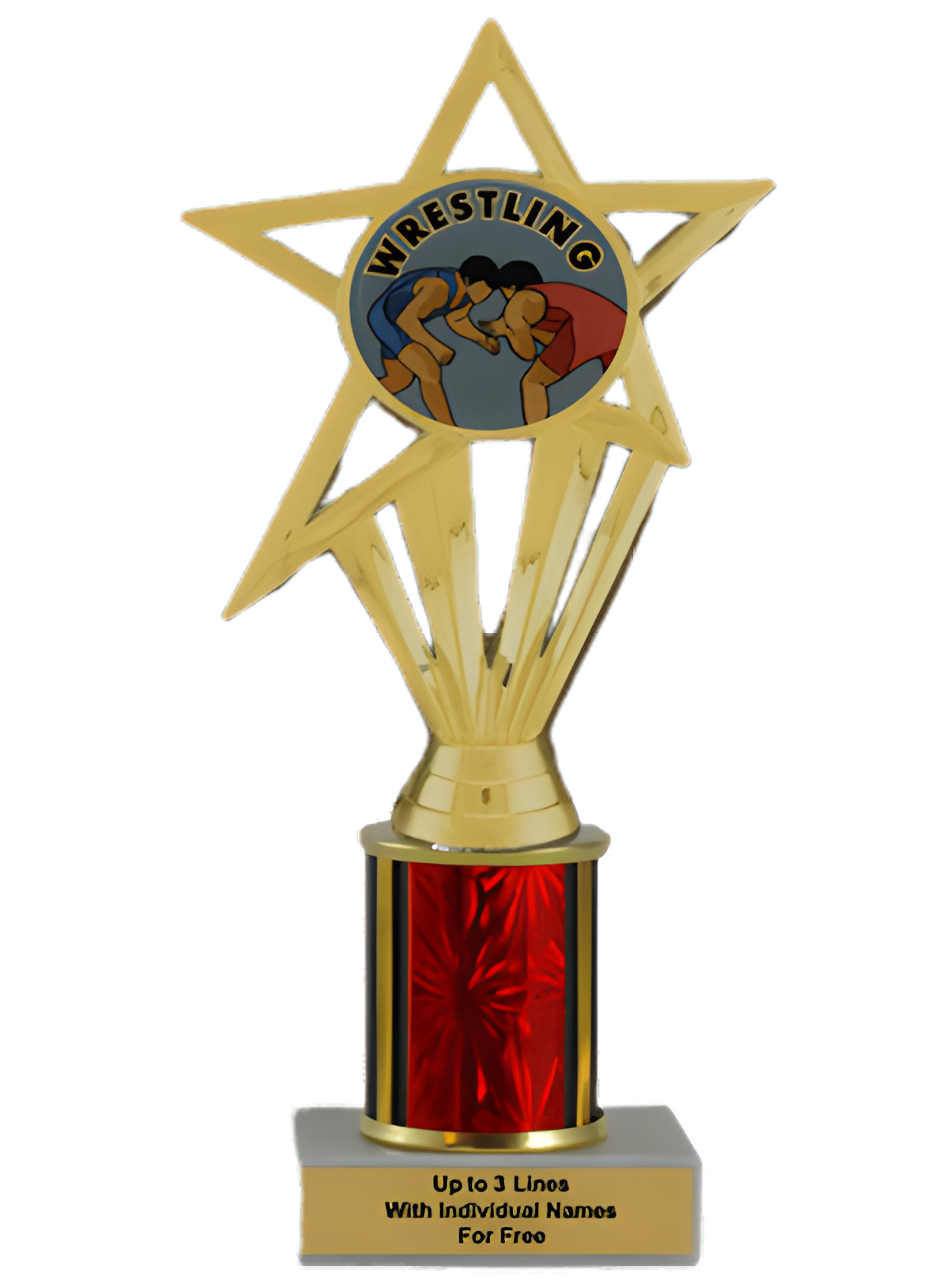 Budget Wrestling Column Insert Trophy