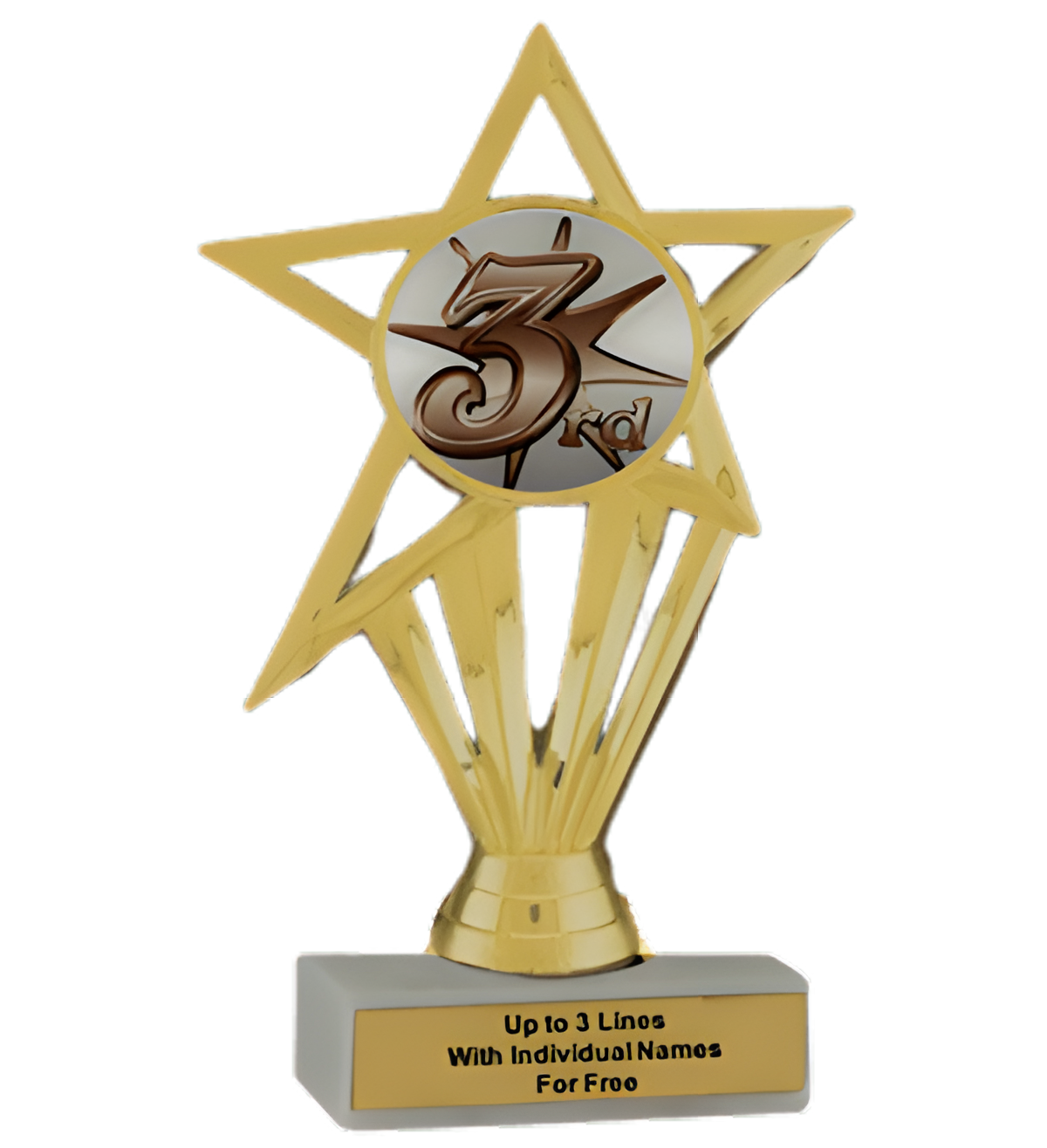 Budget 3rd Place Insert Trophy