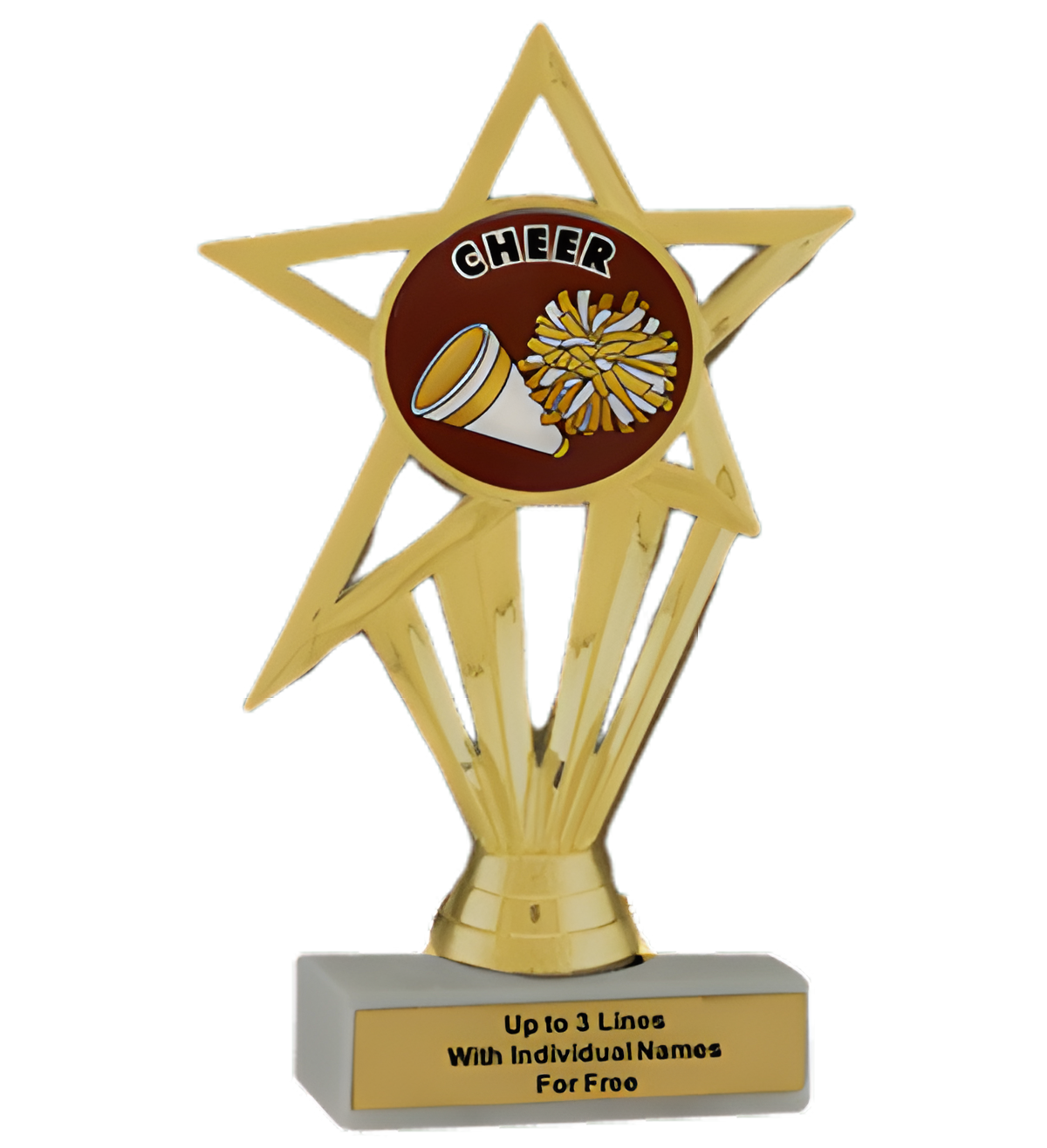 Budget Cheerleading Insert Trophy