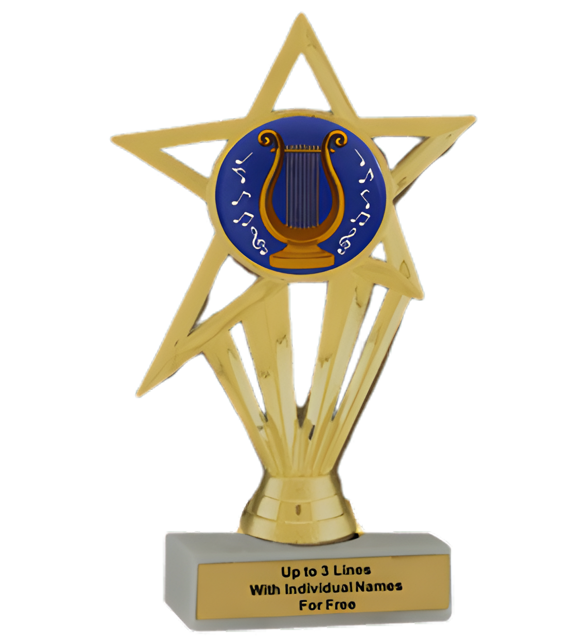 Budget Music Lyre Insert Trophy