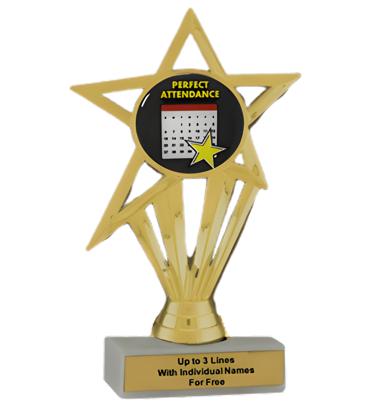 Budget Perfect Attendance Insert Trophy