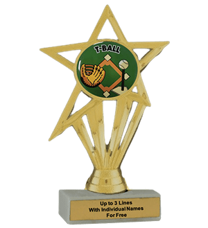 Budget T-Ball Insert Trophy
