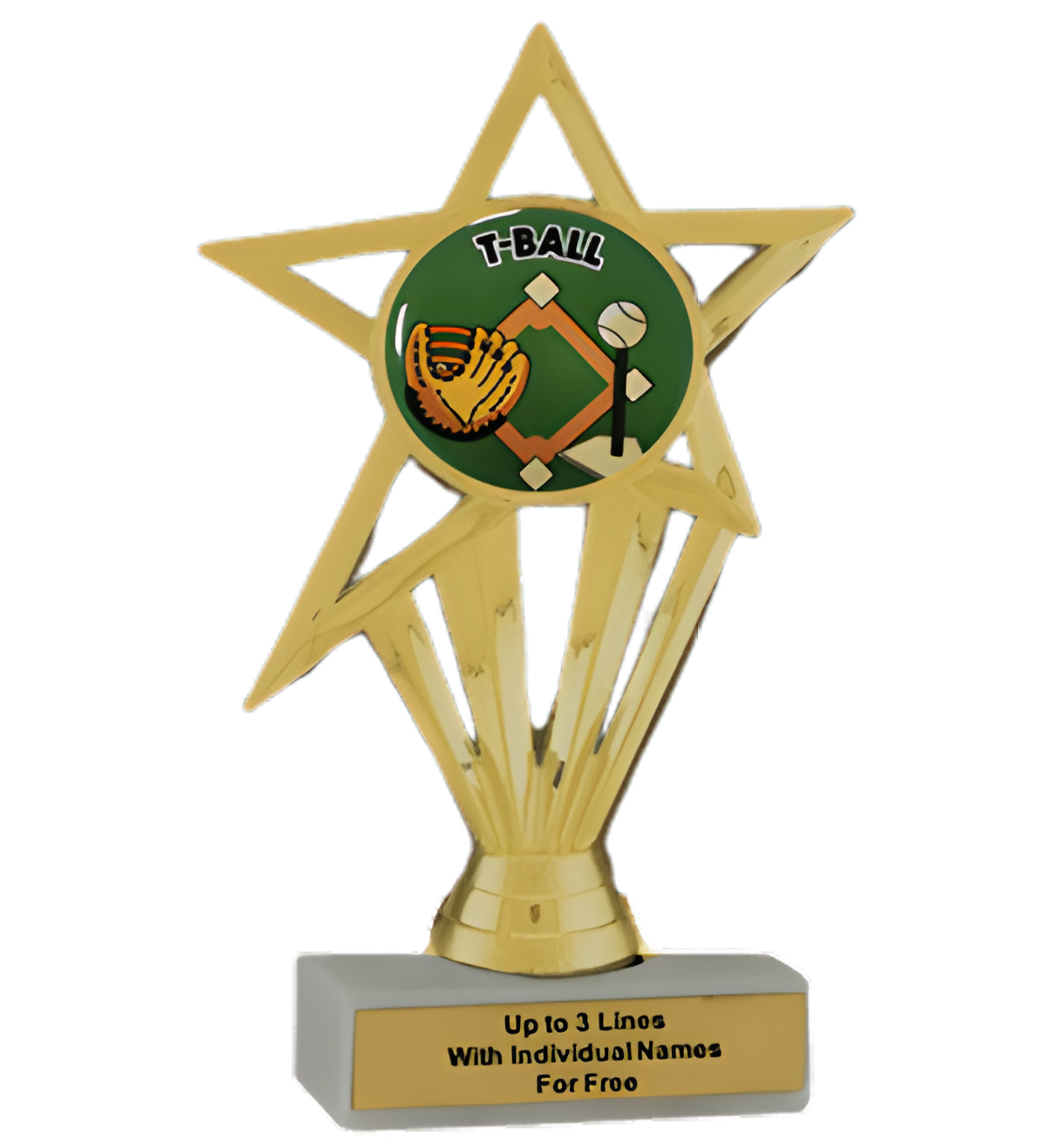 Budget T-Ball Insert Trophy