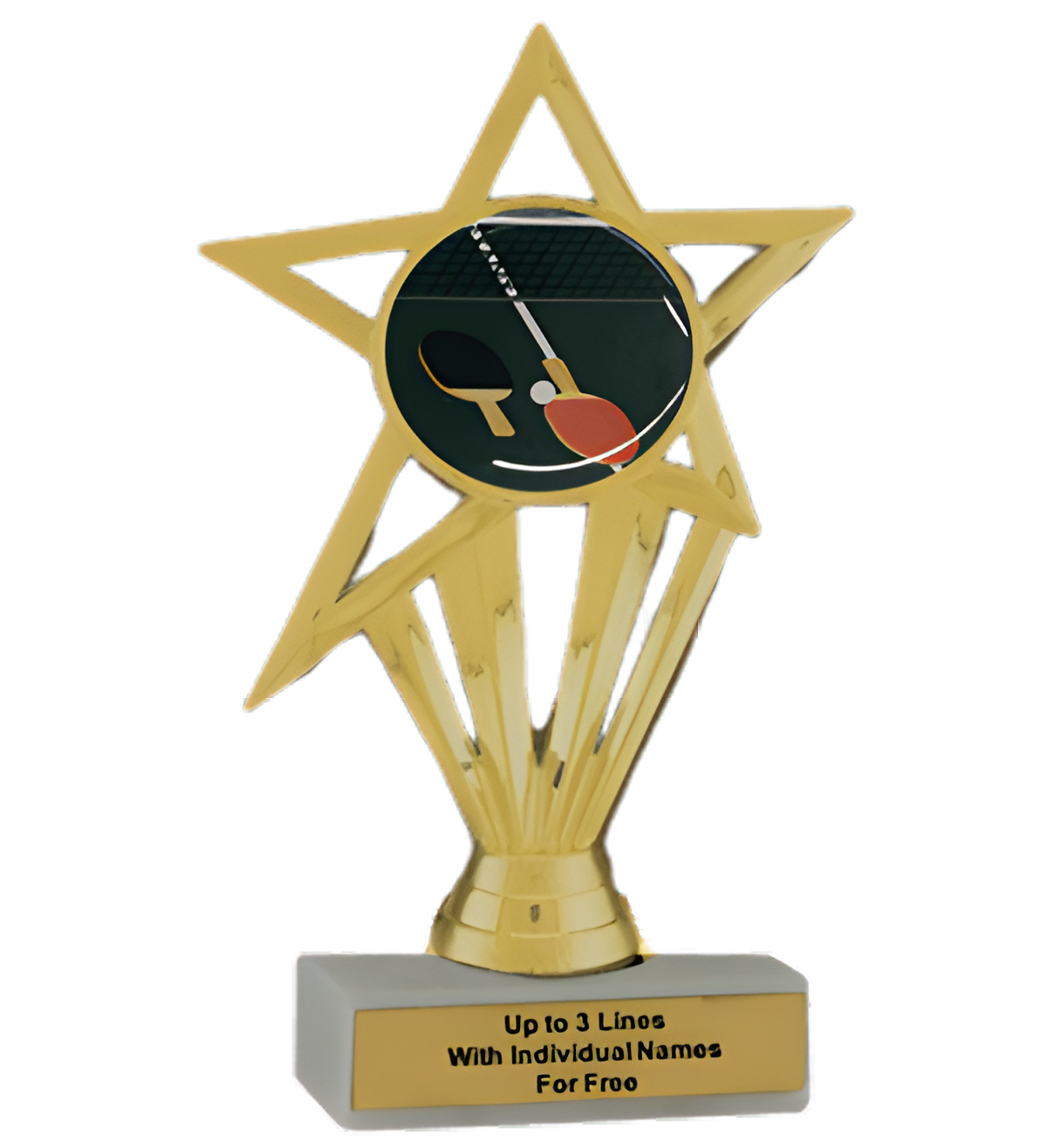 Budget Table Tennis Insert Trophy