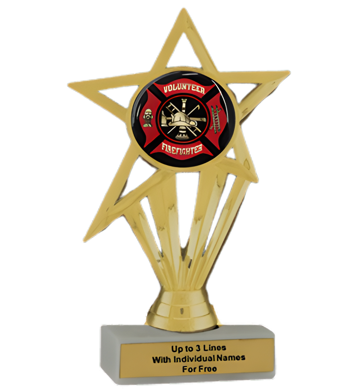 Budget Volunteer Firefighter Insert Trophy