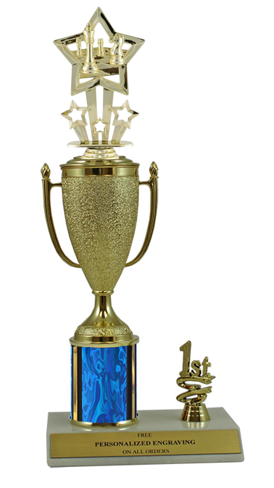 Elite Chess 1st, 2nd and 3rd Place Award Cup & Column Trophy