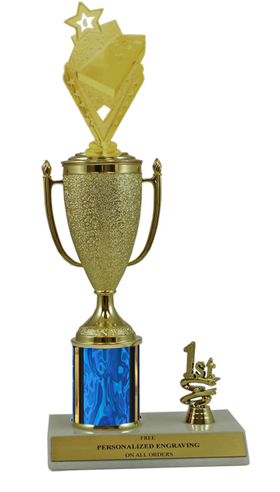 Elite Cornhole 1st, 2nd and 3rd Place Award Cup & Column Trophy