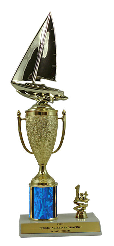 Elite Sailing 1st, 2nd and 3rd Place Award Cup & Column Trophy