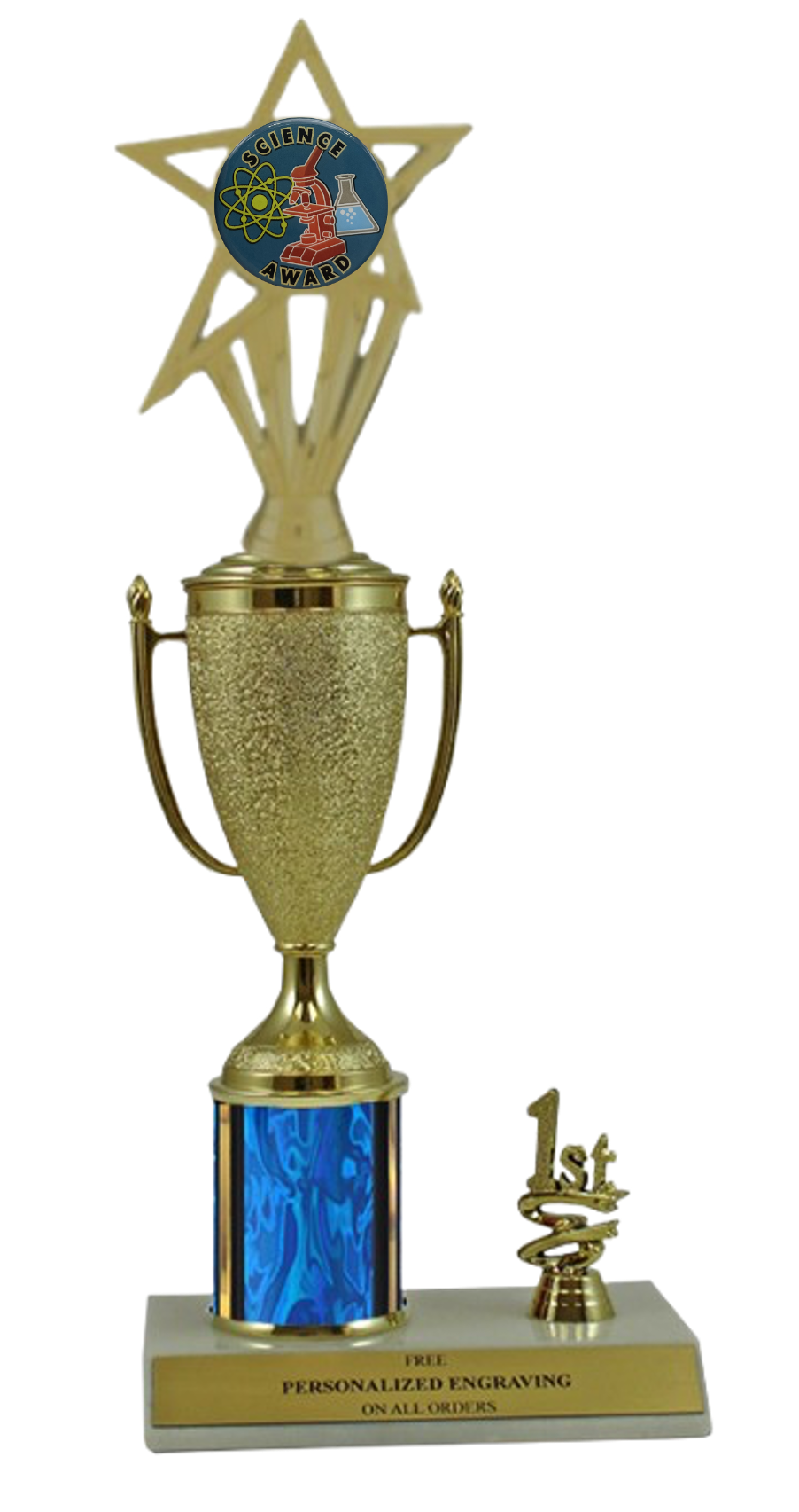 Elite Science 1st, 2nd and 3rd Place Award Cup & Column Trophy