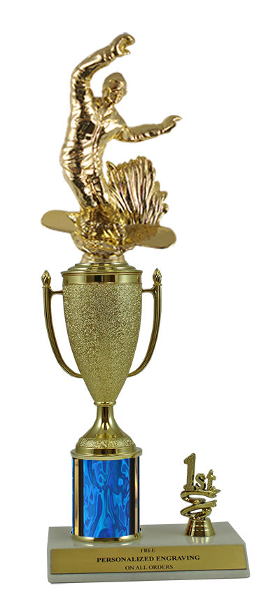 Elite Snowboarding 1st, 2nd and 3rd Place Award Cup & Column Trophy