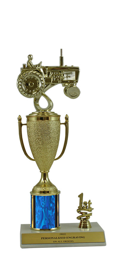 Elite Tractor 1st, 2nd and 3rd Place Award Cup & Column Trophy