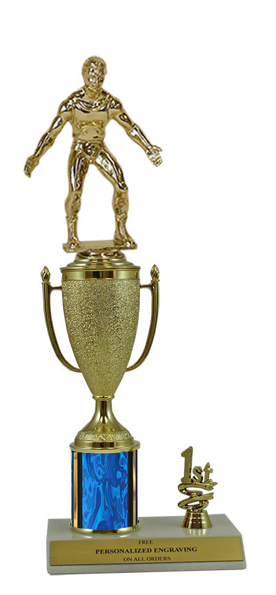 Elite Wrestling 1st, 2nd and 3rd Place Award Cup & Column Trophy