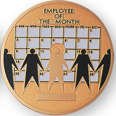 Employee Of The Month Medal Insert (Etched)