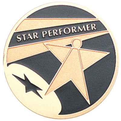 Star Performer Medal Insert (Etched, 517786)