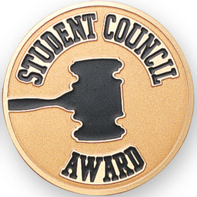 Student Council Award Medal Insert (Etched)