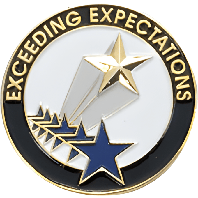 Exceeding Expectations Pin