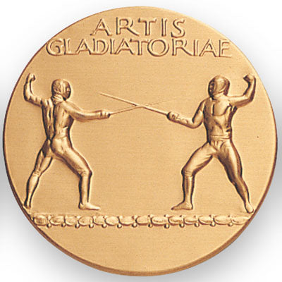 Fencing Foil Litho Medal Insert