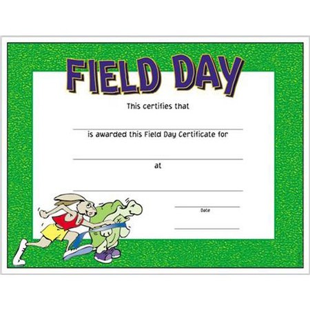 Field Day Certificate