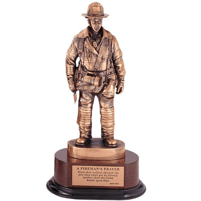 Firefighter Resin Trophy - 14"