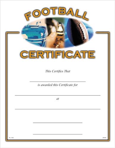 Football Certificate