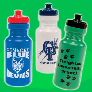 Frosted Clear Sports Water Bottles