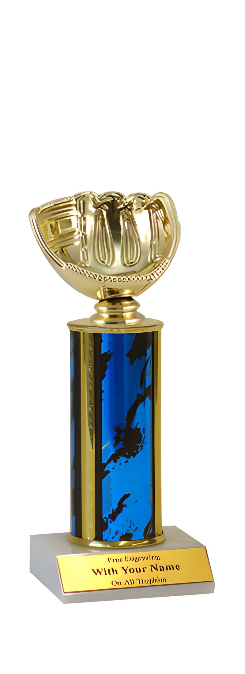 Baseball Glove Column Trophy