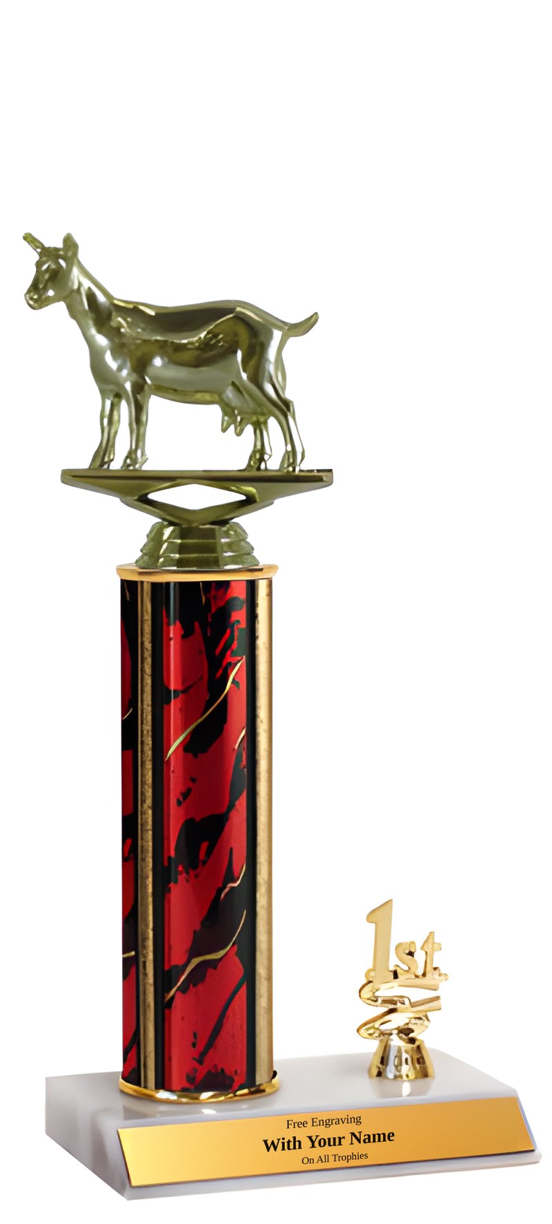 Goat 1st, 2nd and 3rd Place Trophy